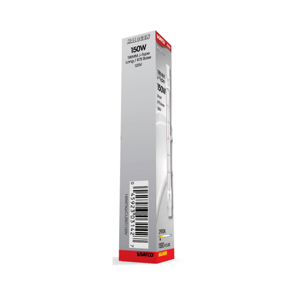 150 Watt - Halogen - T3 - Clear - 1500 Average rated hours - 2400 Lumens - Double Ended base - 118mm - 120 Volt