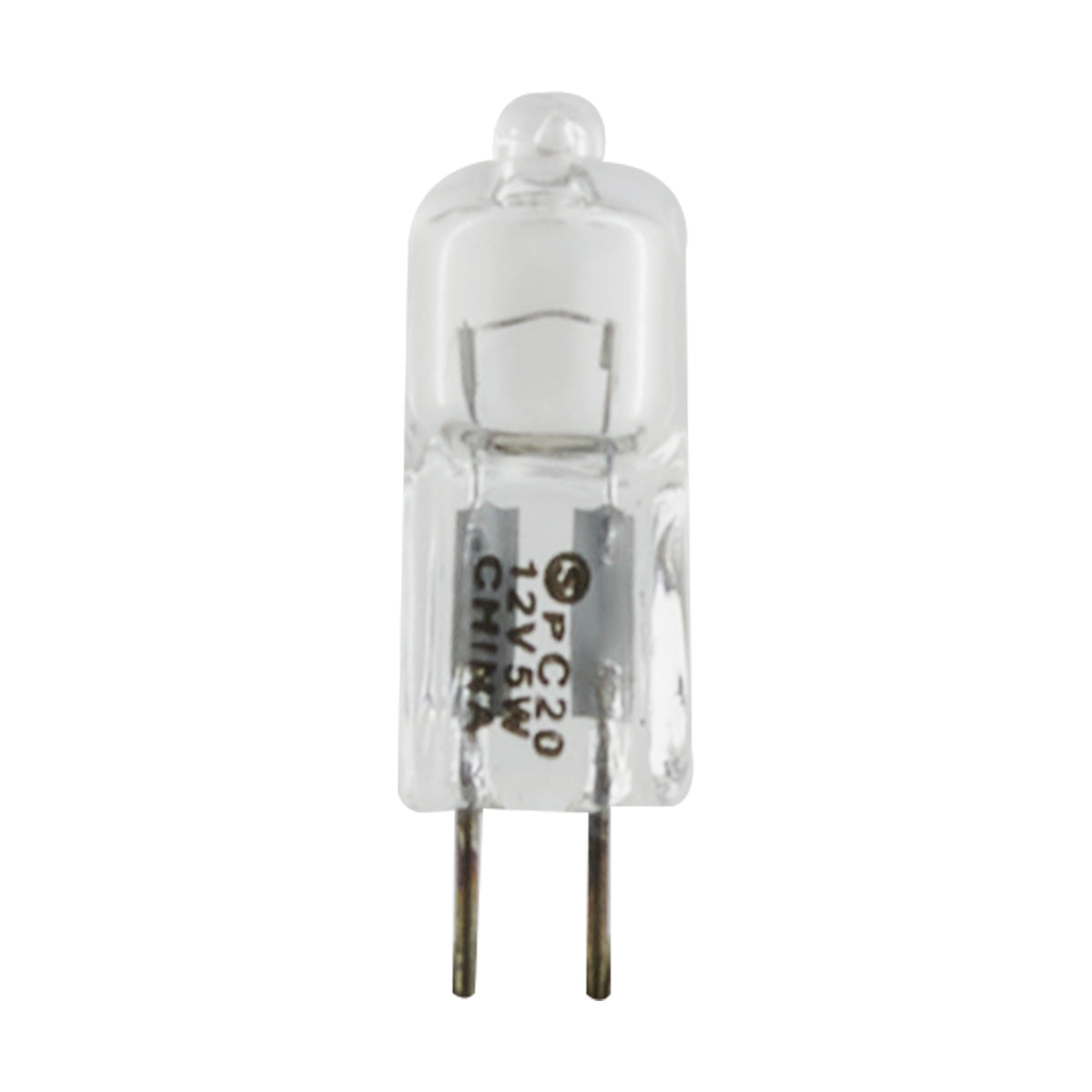 5 Watt - Halogen - T3 - Clear - 2000 Average rated hours - 50 Lumens - Bi Pin G4 base - 12 Volt bulb or fixture view