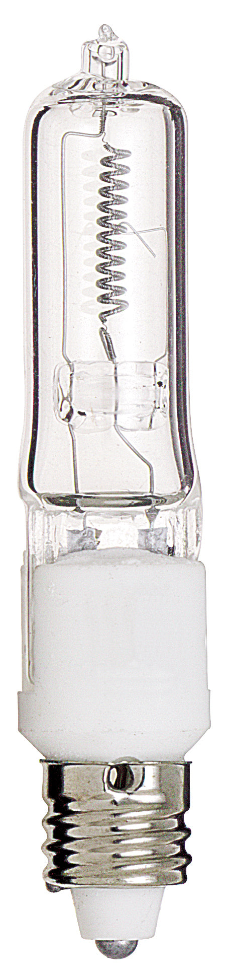 500 Watt - Halogen - T4 - Clear - 2000 Average rated hours - 8500 Lumens - Mini Candelabra base - 120 Volt bulb or fixture