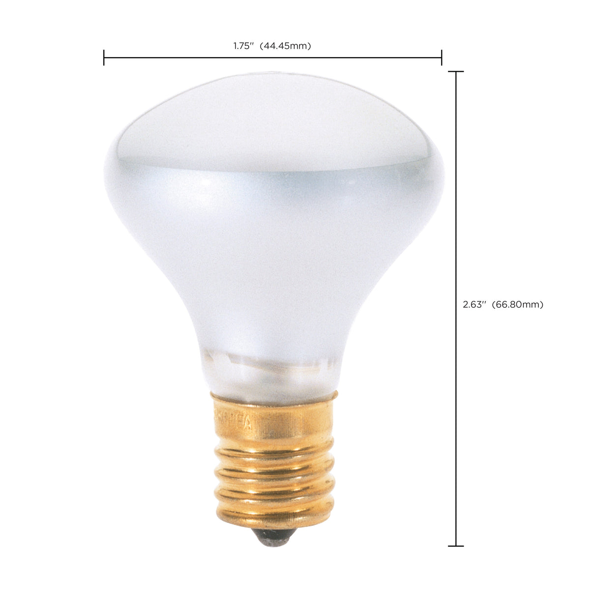 25 Watt R14 Incandescent - Frost - 1500 Average rated hours - 135 Lumens - Intermediate base - 120 Volt