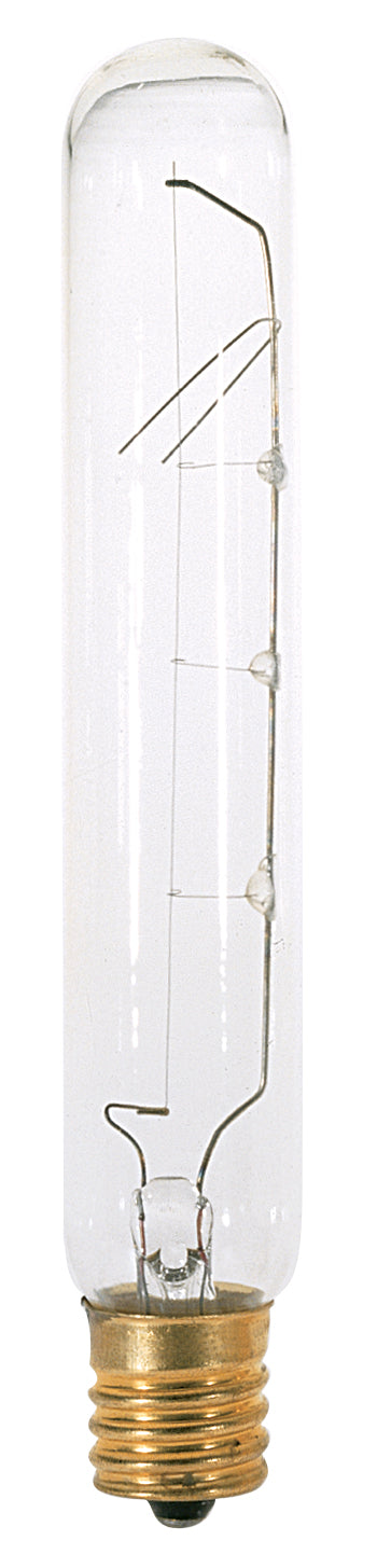 25 Watt T6 1/2 Incandescent - Clear - 1500 Average rated hours - 180 Lumens - Intermediate base - 130 Volt lighting product