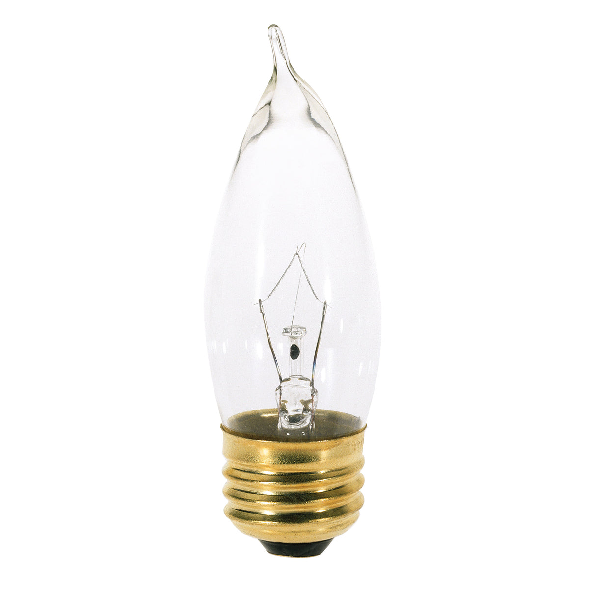 25 Watt CA10 Incandescent - Clear - 1500 Average rated hours - 210 Lumens - Medium base - 120 Volt lighting product