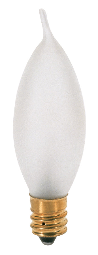 10 Watt CA7 Incandescent - Frost - 1500 Average rated hours - 70 Lumens - Candelabra base - 120 Volt product image
