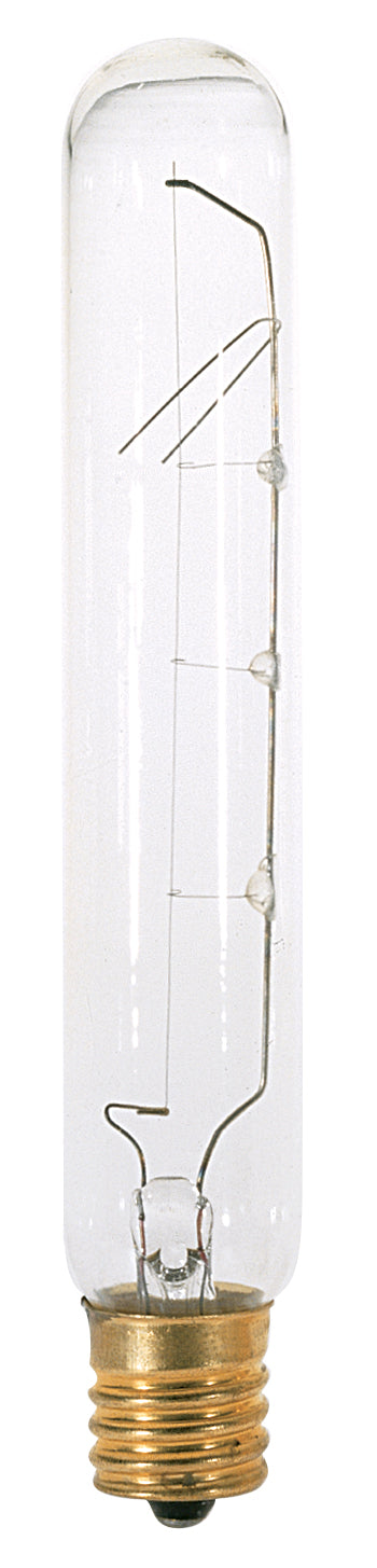 20 Watt T6 1/2 Incandescent - Clear - 1500 Average rated hours - 150 Lumens - Intermediate base - 130 Volt for commercial