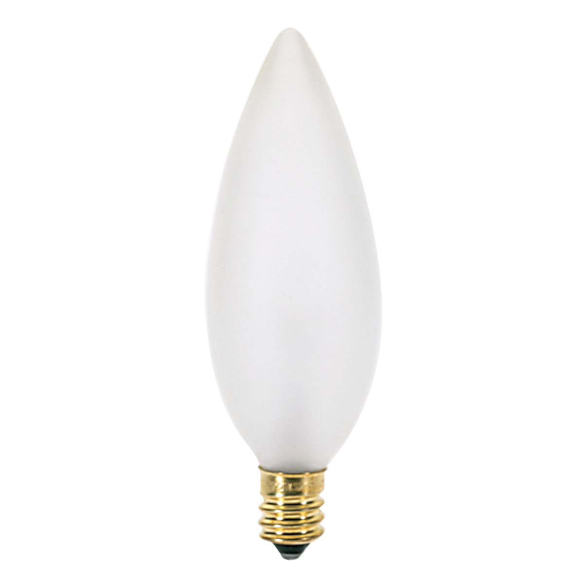 15 Watt BA9 1/2 Incandescent - Frost - 1500 Average rated hours - 114 Lumens - Candelabra base - 120 Volt product image