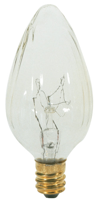 15 Watt F10 Incandescent - Clear - 1500 Average rated hours - 110 Lumens - Candelabra base - 120 Volt