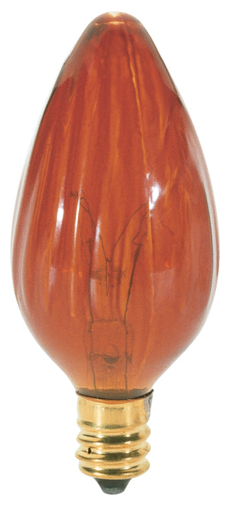 25 Watt F10 Incandescent - Amber - 1500 Average rated hours - Candelabra base - 120 Volt lighting product