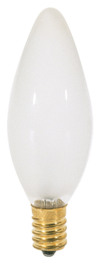25 Watt BA9 1/2 Incandescent - Frost - 1500 Average rated hours - 220 Lumens - European base - 120 Volt