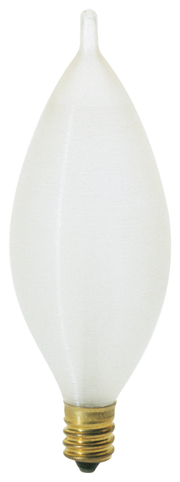 25 Watt C11 Incandescent - Spun White - 4000 Average rated hours - 160 Lumens - Candelabra base - 120 Volt product image