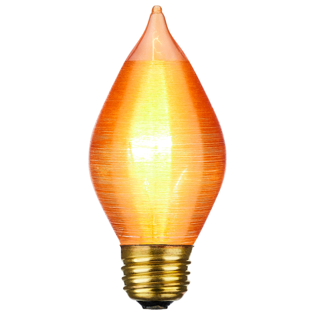 40 Watt C15 Incandescent - Spun Amber - 4000 Average rated hours - Medium base - 120 Volt
