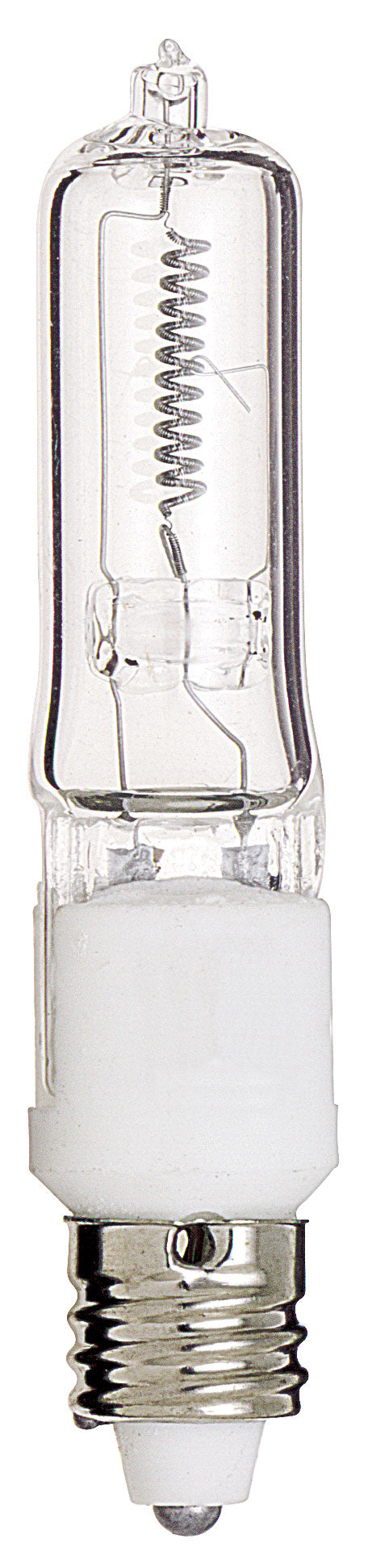 100 Watt - Halogen - T4 - Clear - 2000 Average rated hours - 1700 Lumens - Mini Candelabra base - 120 Volt - Carded