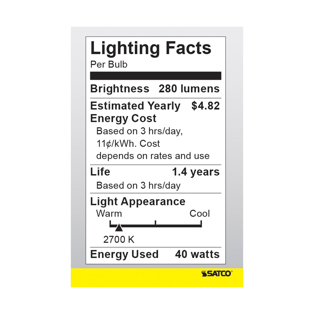 40 Watt R14 Stubby Incandescent - Clear - 1500 Average rated hours - 280 Lumens - Medium base - 120 Volt