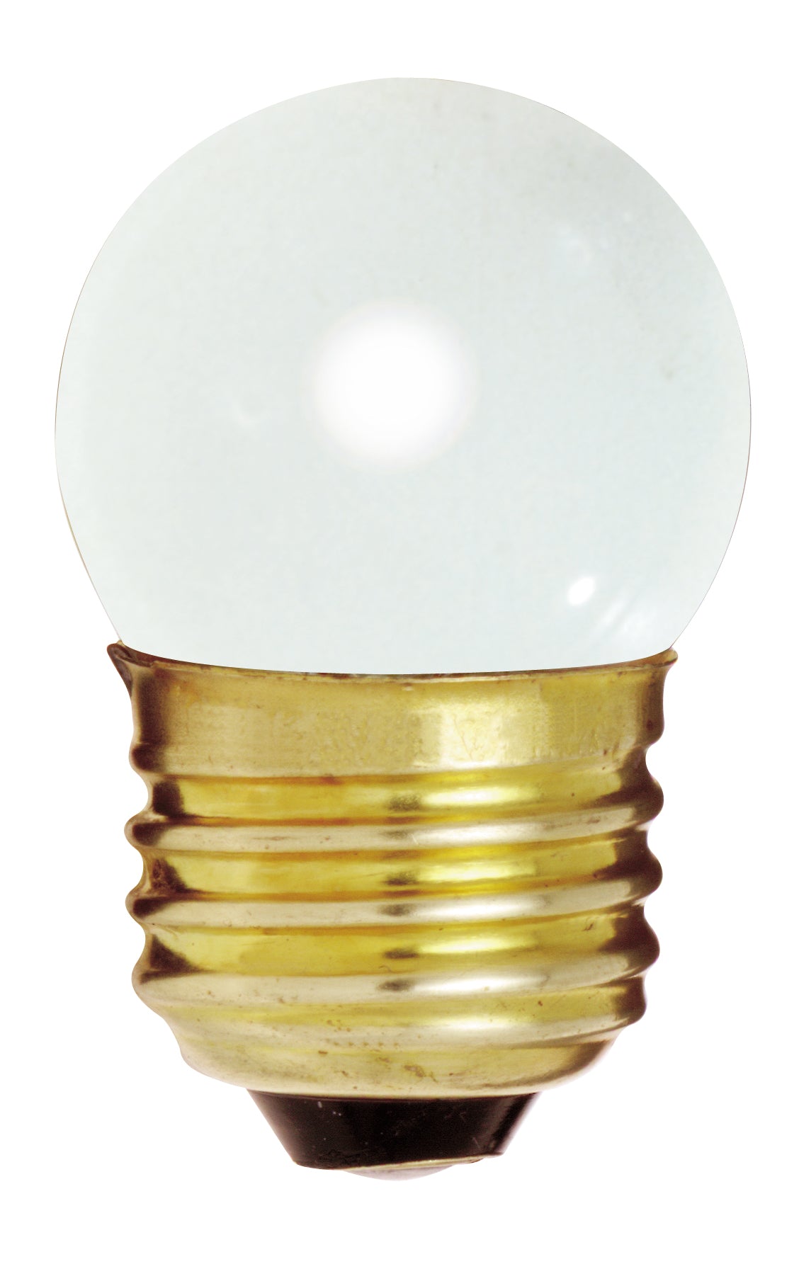 7.5 Watt S11 Incandescent - Gloss White - 2500 Average rated hours - 20 Lumens - Medium base - 120 Volt product image