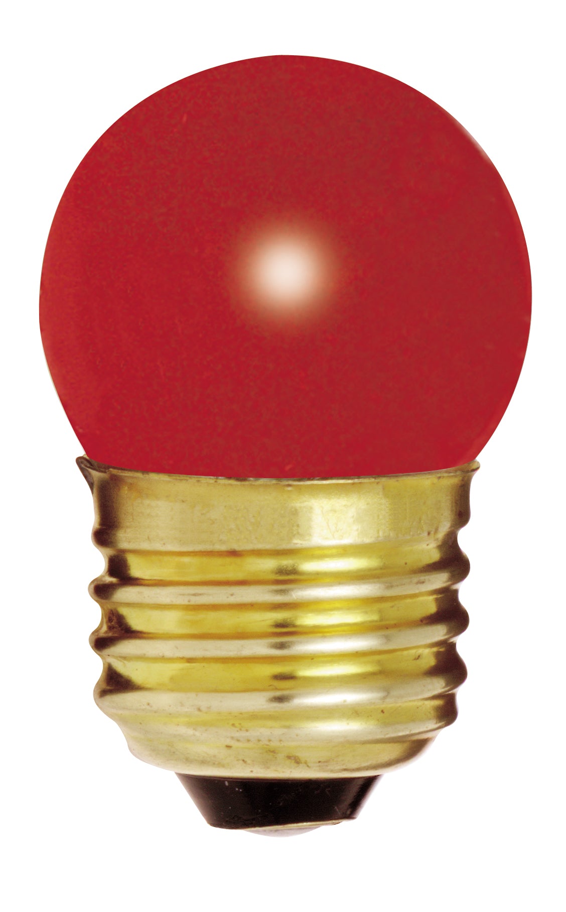 7.5 Watt S11 Incandescent - Ceramic Red - 2500 Average rated hours - Medium base - 120 Volt