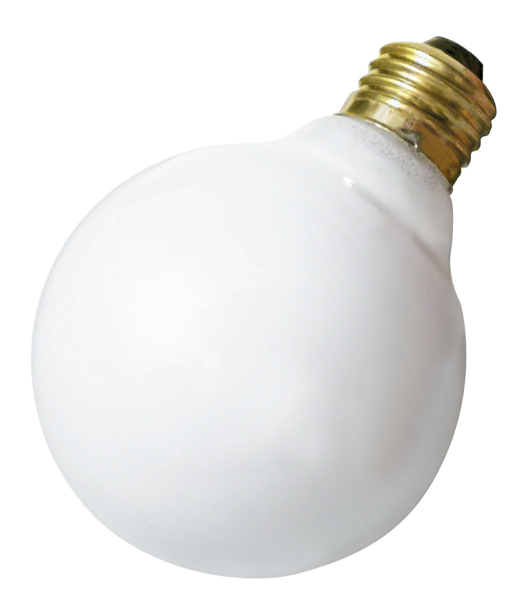 25 Watt G30 Incandescent - Gloss White - 2500 Average rated hours - 150 Lumens - Medium base - 120 Volt lighting product