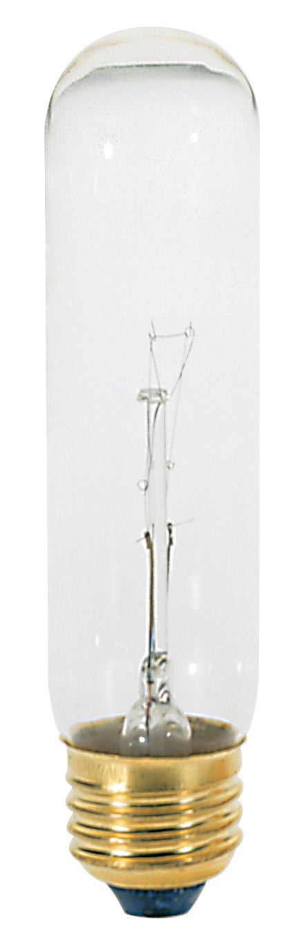 40 Watt T10 Incandescent - Clear - 2000 Average rated hours - 280 Lumens - Medium base - 120 Volt - Carded product image