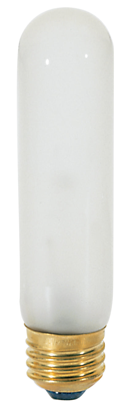 40 Watt T10 Incandescent - Frost - 2000 Average rated hours - 280 Lumens - Medium base - 120 Volt - Carded