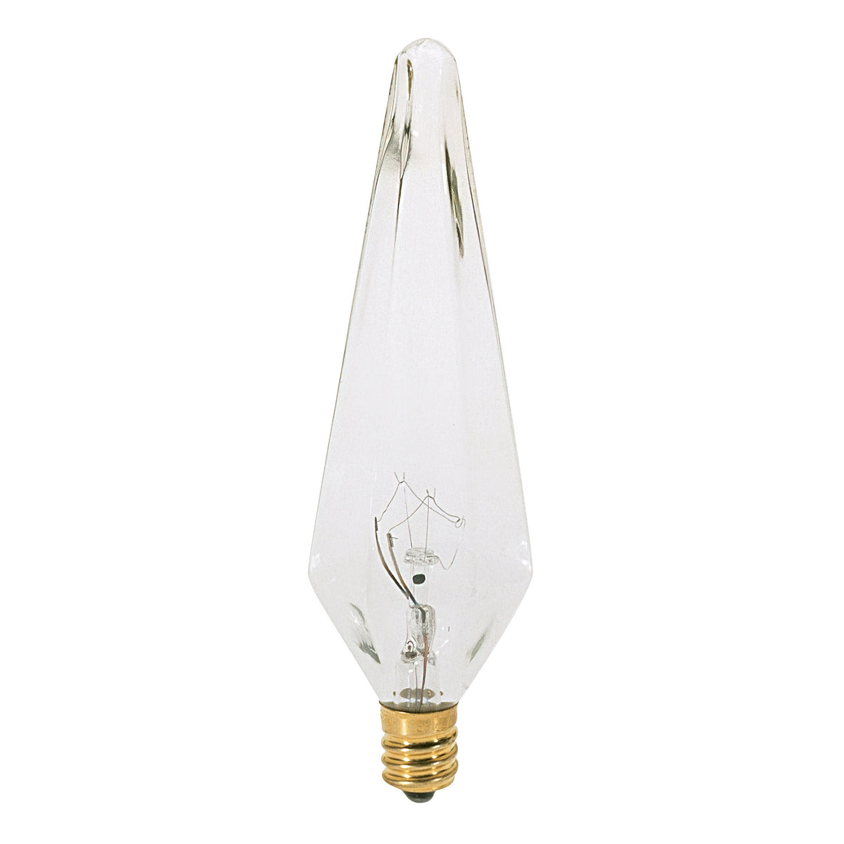 25 Watt HX10.5 Incandescent - Clear - 1500 Average rated hours - 175 Lumens - Candelabra base - 120 Volt - 2-Card product
