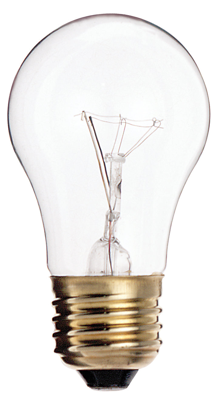 25 Watt A15 Incandescent - Clear - 2500 Average rated hours - 150 Lumens - Medium base - 130 Volt lighting product