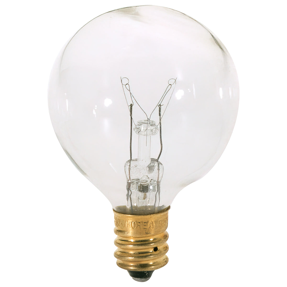 15 Watt G12 1/2 Incandescent - Clear - 1500 Average rated hours - 100 Lumens - Candelabra base - 120 Volt for commercial