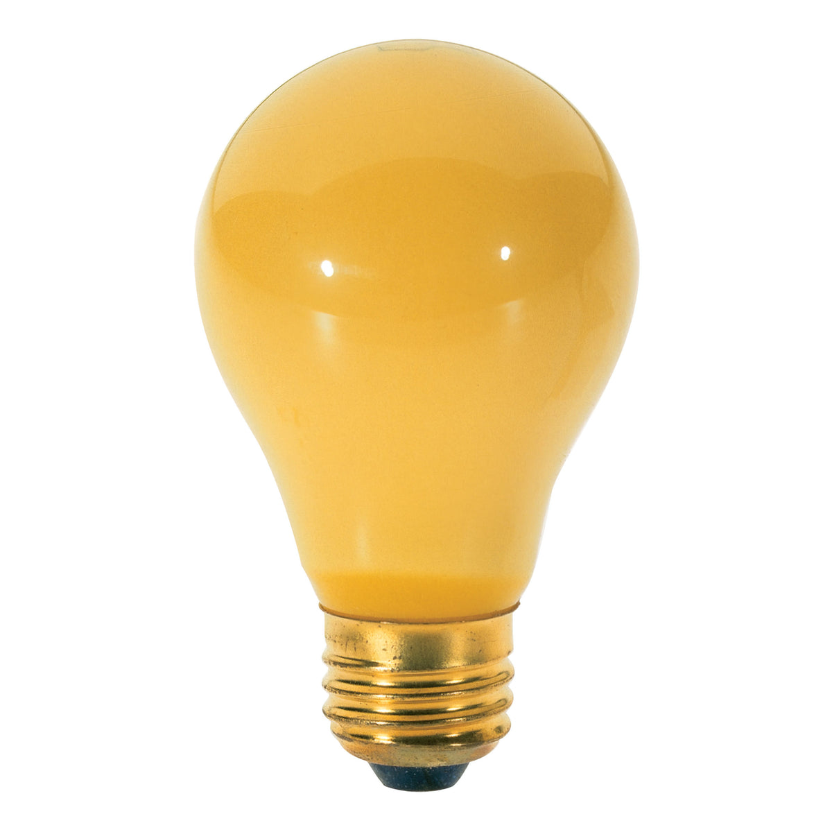 40 Watt A19 Incandescent - Yellow - 2000 Average rated hours - Medium base - 130 Volt - 2/Pack bulb or fixture view