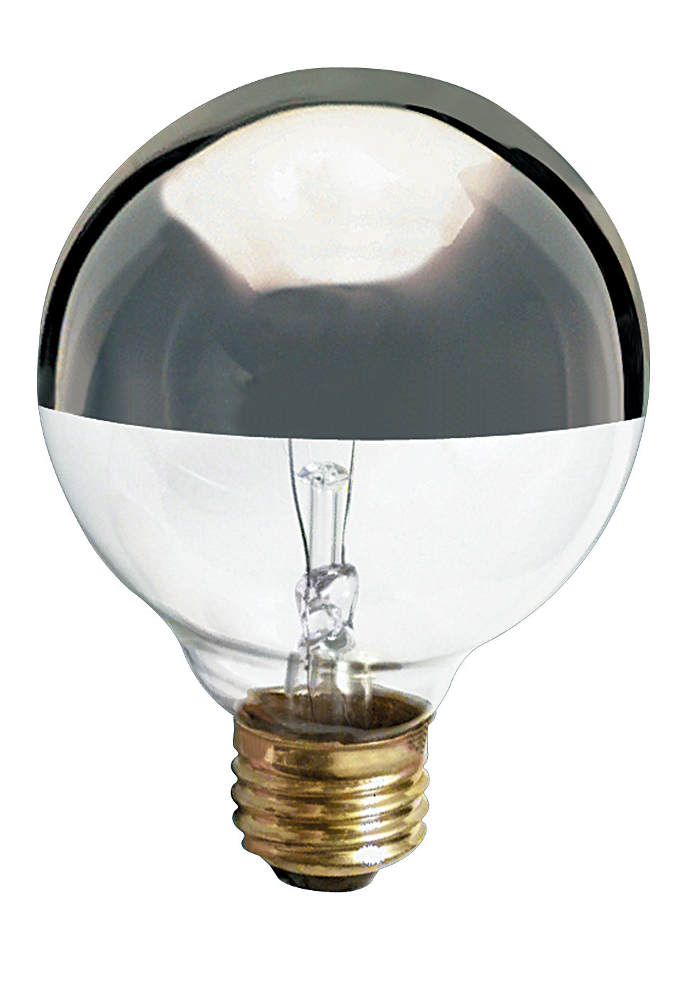 25 Watt G25 Incandescent - Silver Crown - 1500 Average rated hours - 150 Lumens - Medium base - 120 Volt for hospitality