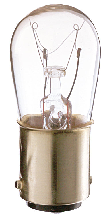 6 Watt S6 Incandescent - Clear - 2500 Average rated hours - 30 Lumens - DC Bay base - 130 Volt