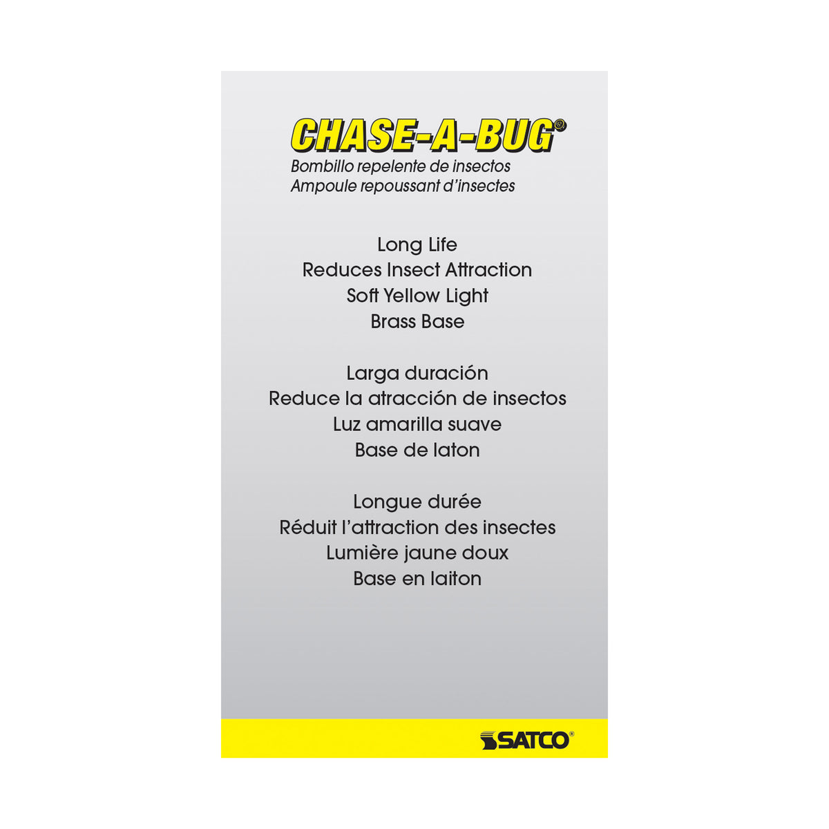 60 Watt A19 Incandescent - Yellow - 2000 Average rated hours - Medium base - 130 Volt - 2/Pack