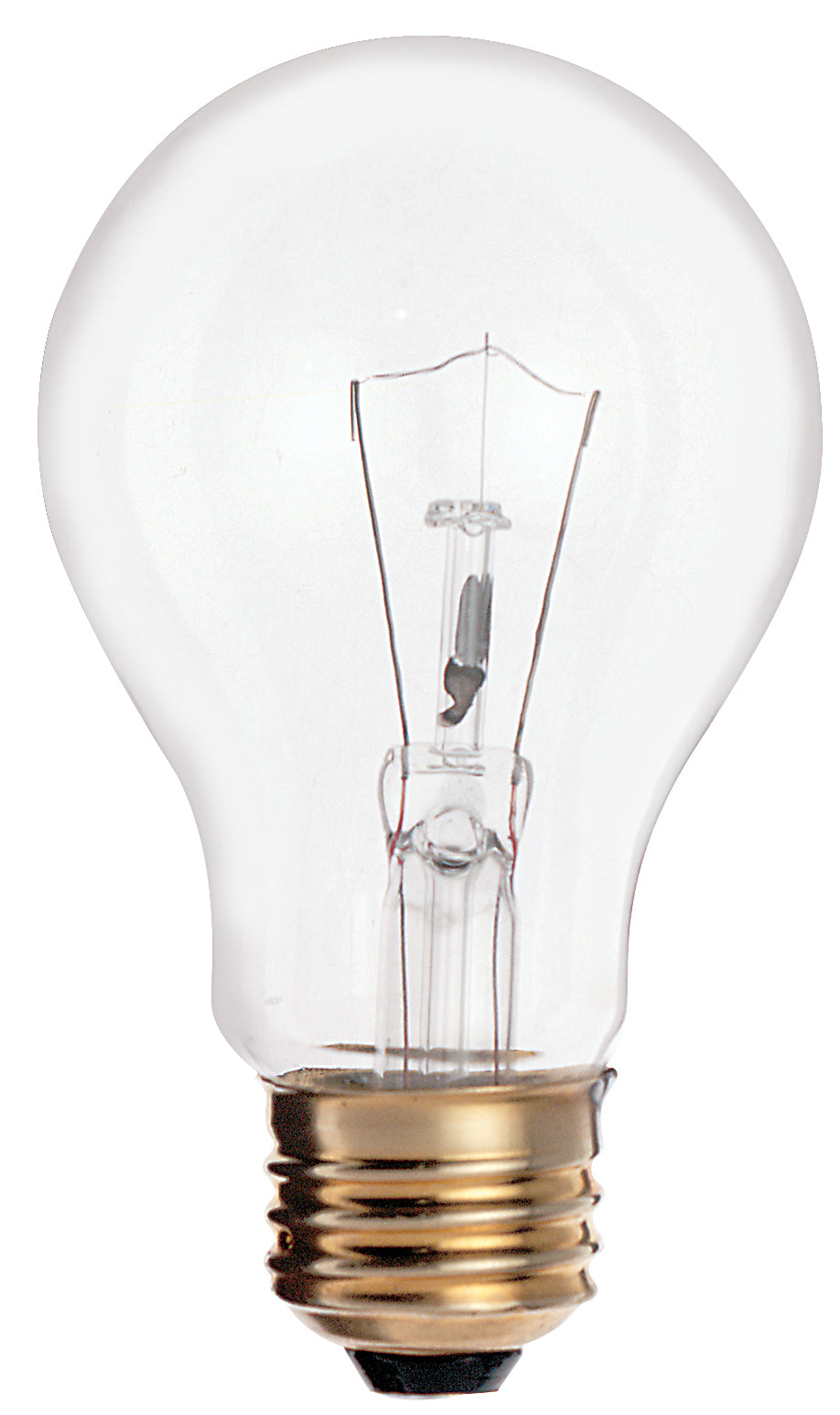 25 Watt A19 Incandescent - Clear - 2500 Average rated hours - 170 Lumens - Medium base - 130 Volt - 2/Pack