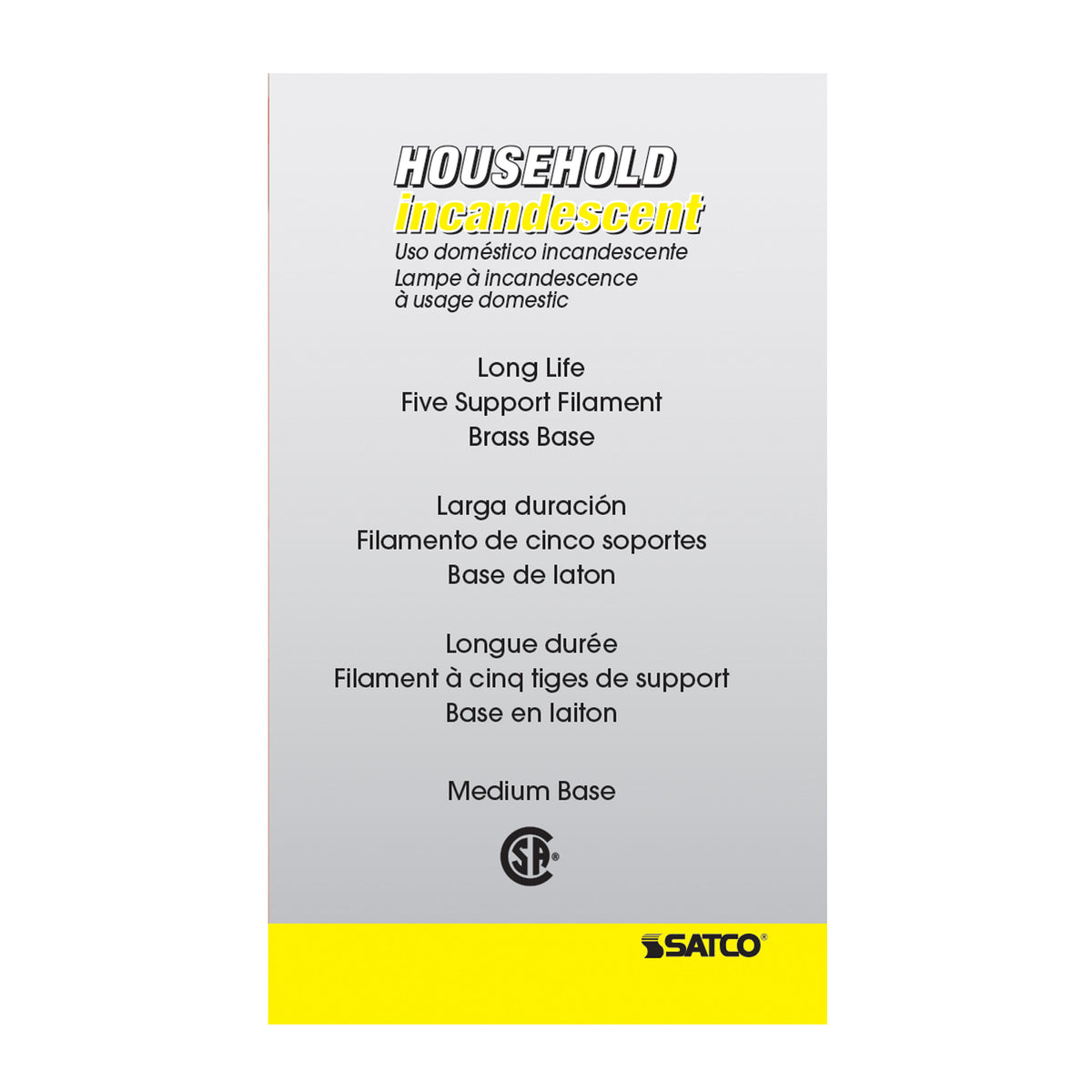 15 Watt A15 Incandescent - Frost - 2500 Average rated hours - 100 Lumens - Medium base - 130 Volt - 2/Pack