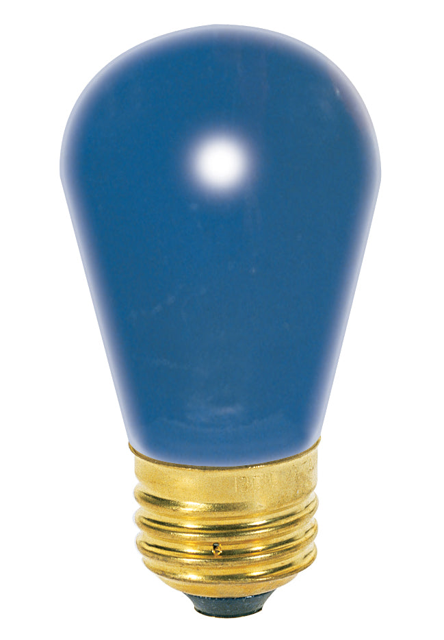 11 Watt S14 Incandescent - Ceramic Blue - 2500 Average rated hours - Medium base - 130 Volt lighting product