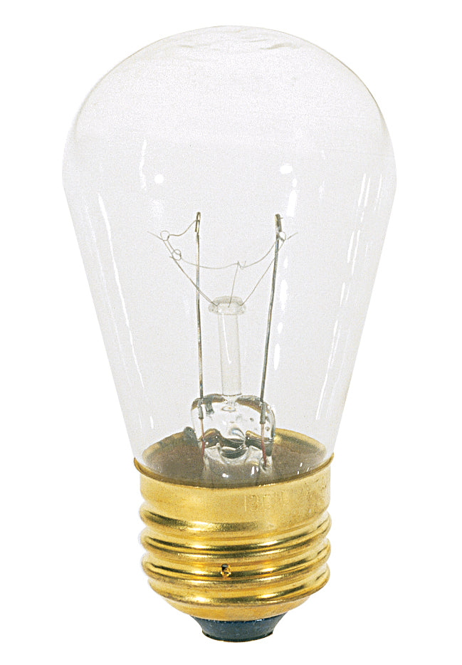 11 Watt S14 Incandescent - Clear - 2500 Average rated hours - 80 Lumens - Medium base - 130 Volt lighting product