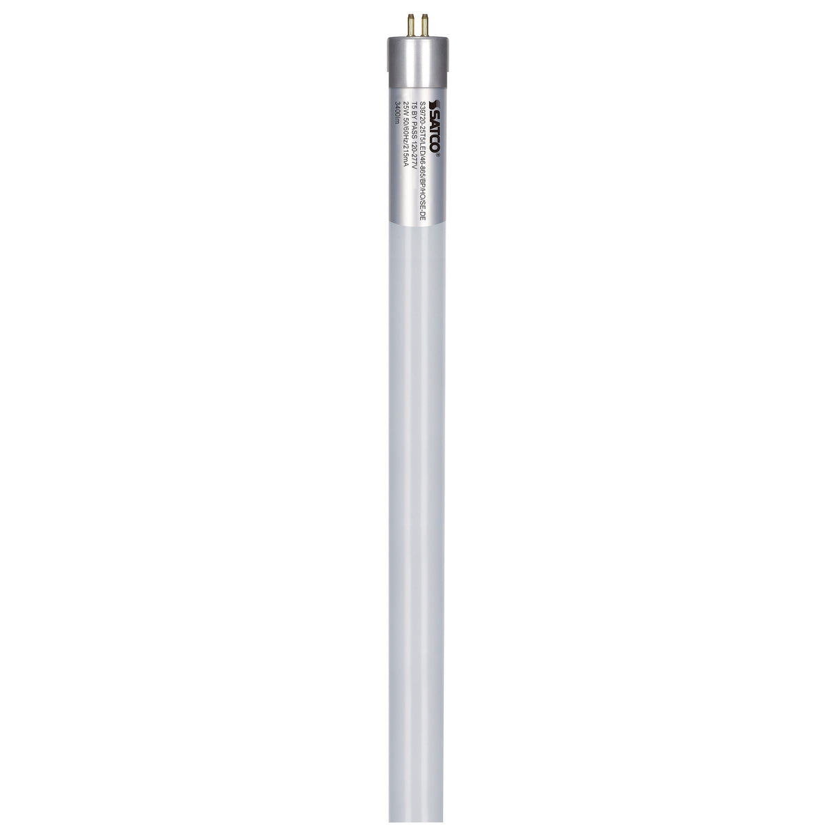 25 Watt T5 LED - Miniature bi-pin base - 6500K - 50000 Average rated hours - 3400 Lumens - 120-277 Volt - Type B - Ballast