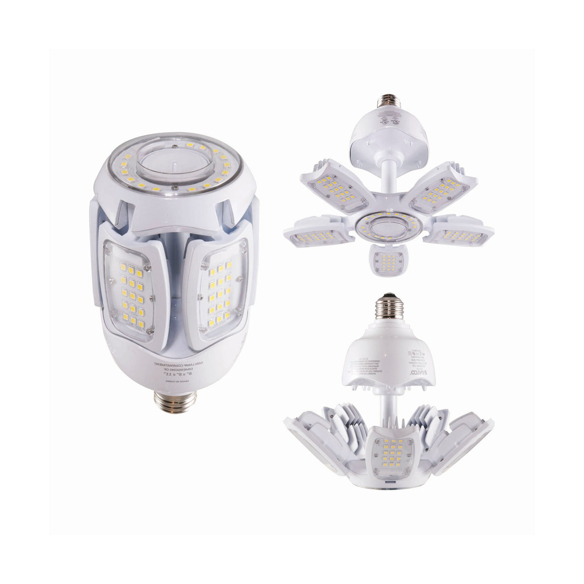 30 Watt LED HID Replacement - 5000K - Medium base - Adjustable Beam Angle - Type B Ballast Bypass -120-277 Volt bulb or