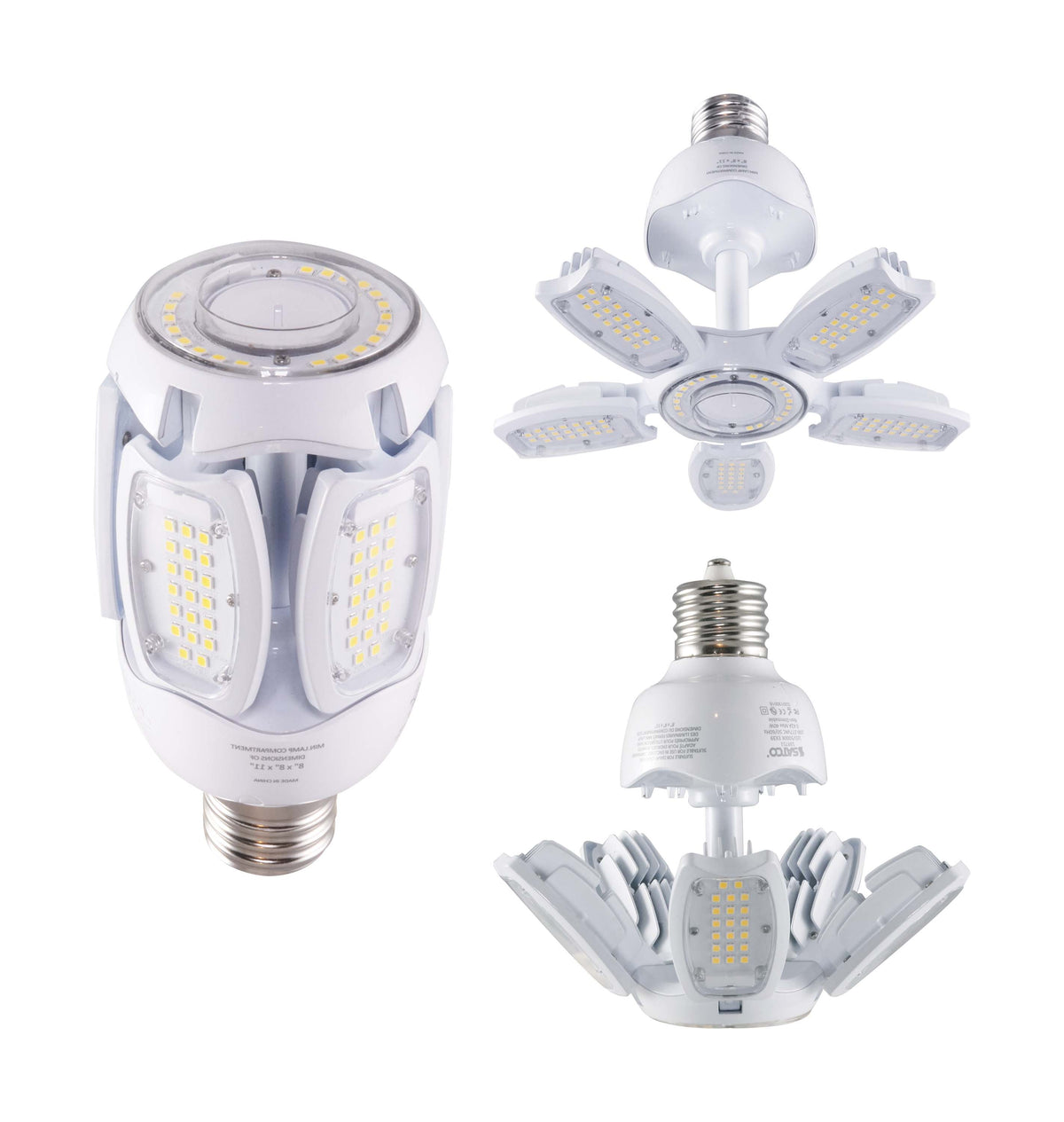 40 Watt LED HID Replacement - 5000K - Mogul extended base - Adjustable Beam Angle - Type B Ballast Bypass -120-277 Volt