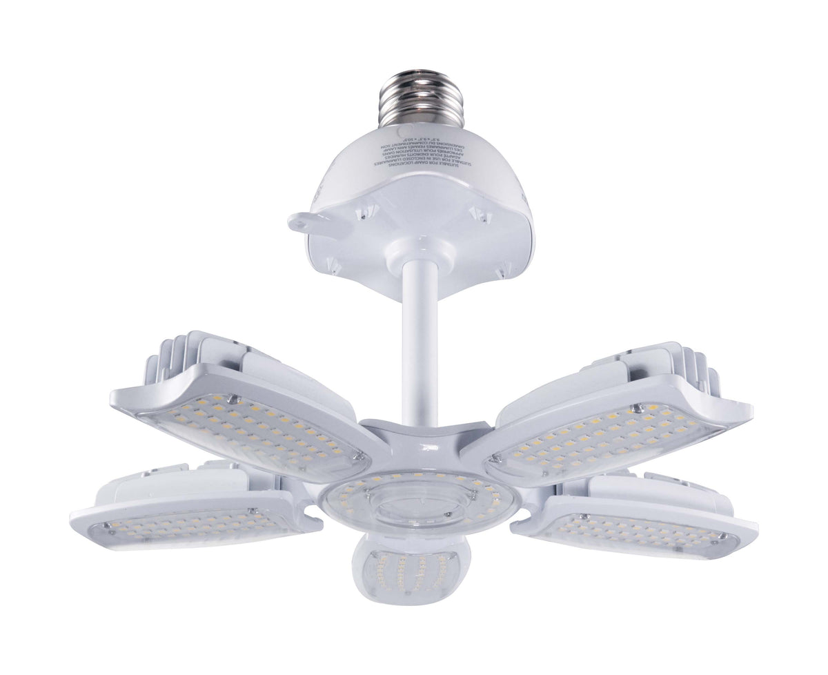 60 Watt LED HID Replacement - 5000K - Mogul extended base - Adjustable Beam Angle - Type B Ballast Bypass -120-277 Volt