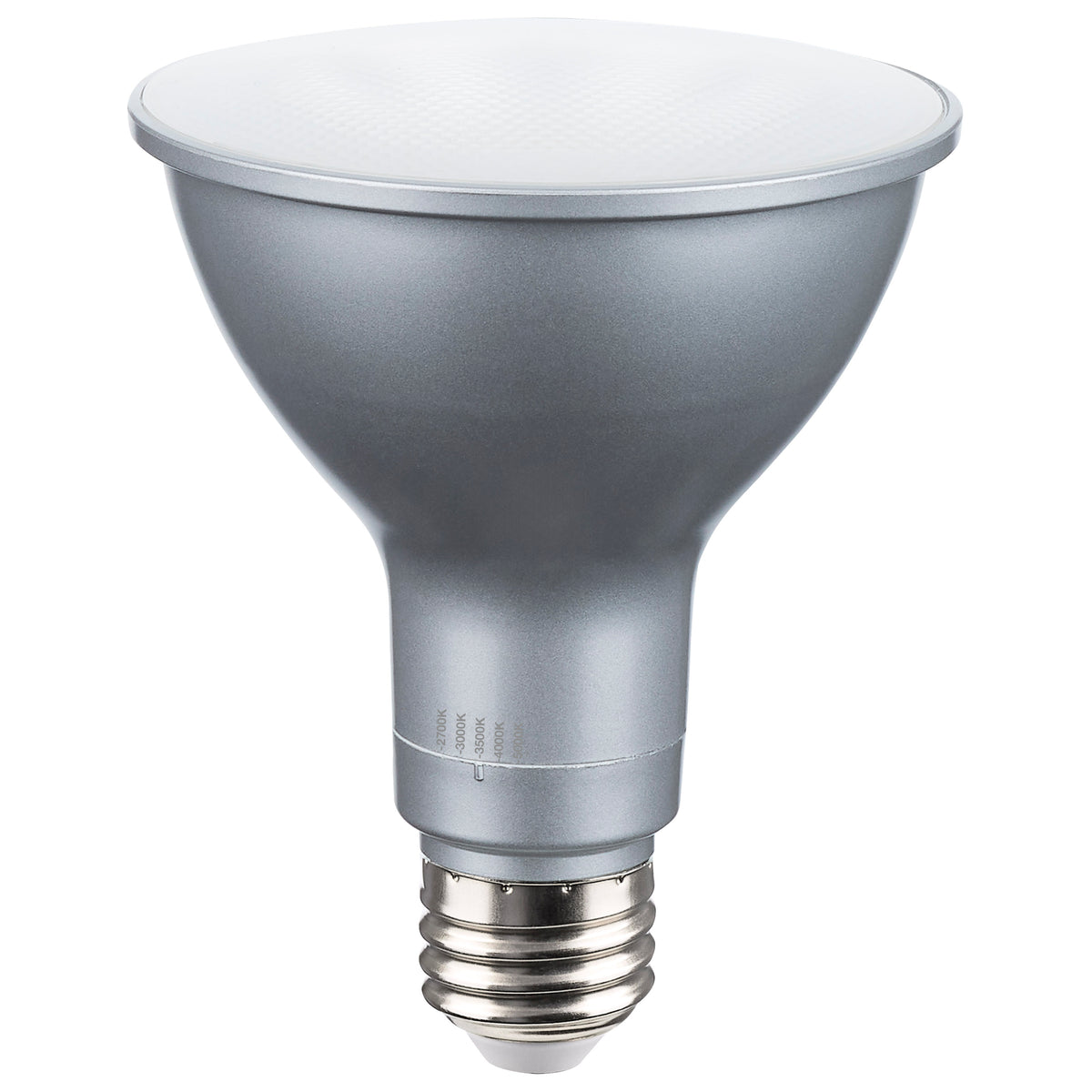 15 Watt PAR30LN High Lumen LED - Long Neck - 27K/30K/35K/40K/50K Selectable - Medium Base - 120-277 Volt bulb or fixture view