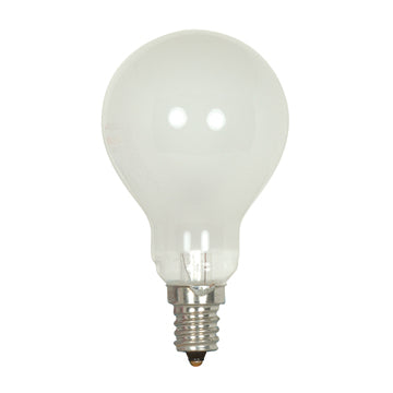 40 Watt A15 Incandescent - Frost - Appliance Lamp - 1000 Average rated hours - 420 Lumens - Candelabra base - 130 Volt for