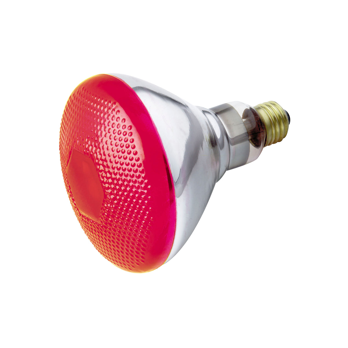 100 Watt BR38 Incandescent - Red - 2000 Average rated hours - Medium base - 120 Volt lighting product