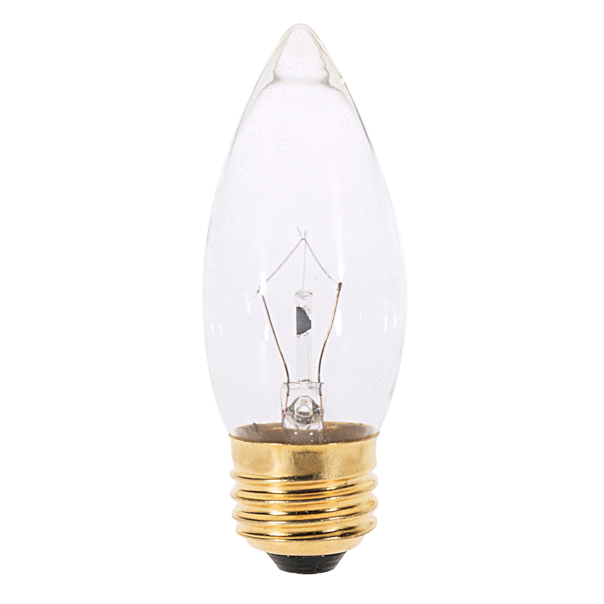 40 Watt B10 Incandescent - Clear - 2000 Average rated hours - 300 Lumens - Medium base - 120 Volt - 2-Card product image