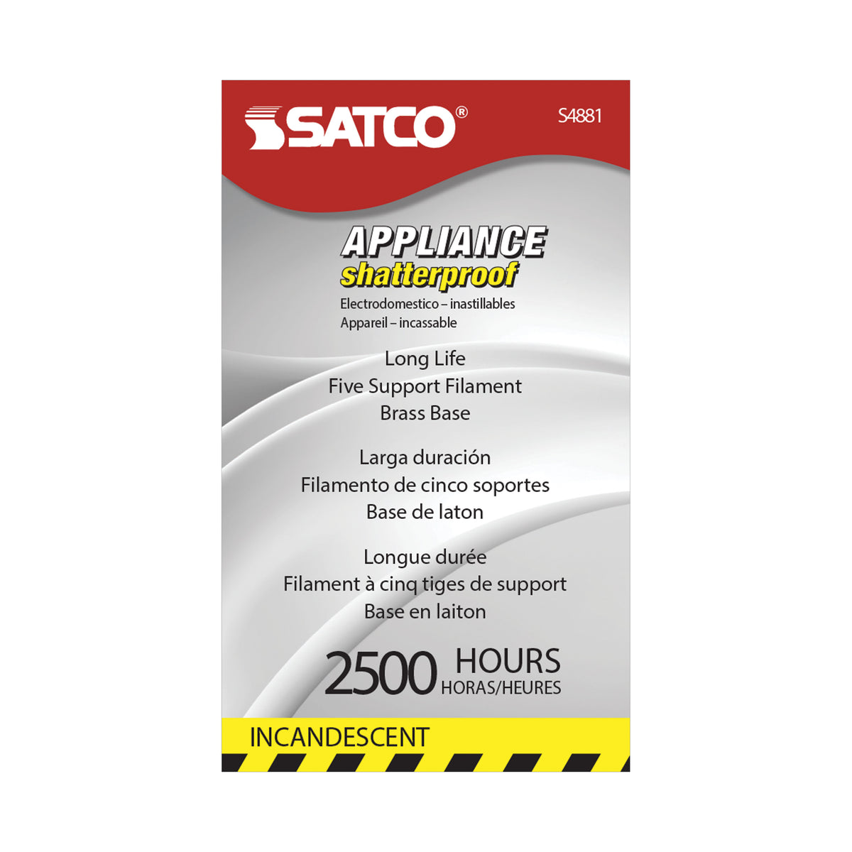 40 Watt A15 Incandescent - Frost - Appliance Lamp - 2500 Average rated hours - 265 Lumens - Medium base - 130 Volt - Shatter Proof