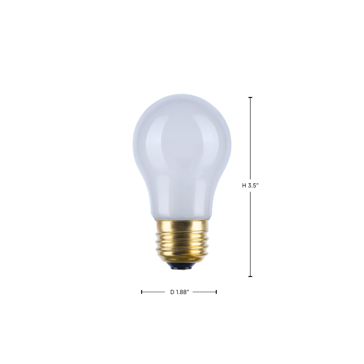 40 Watt A15 Incandescent - Frost - Appliance Lamp - 2500 Average rated hours - 265 Lumens - Medium base - 130 Volt - Shatter Proof