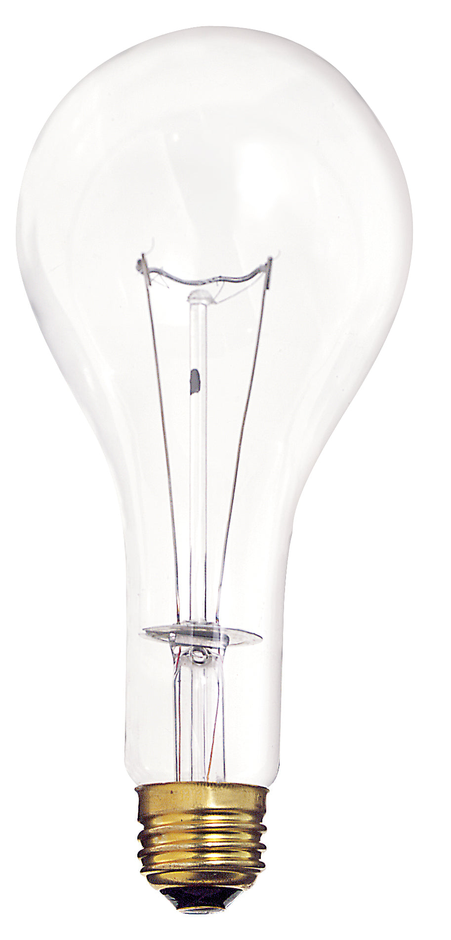 300 Watt PS25 Incandescent - Clear - 5000 Average rated hours - 3600 Lumens - Medium base - 130 Volt bulb or fixture view