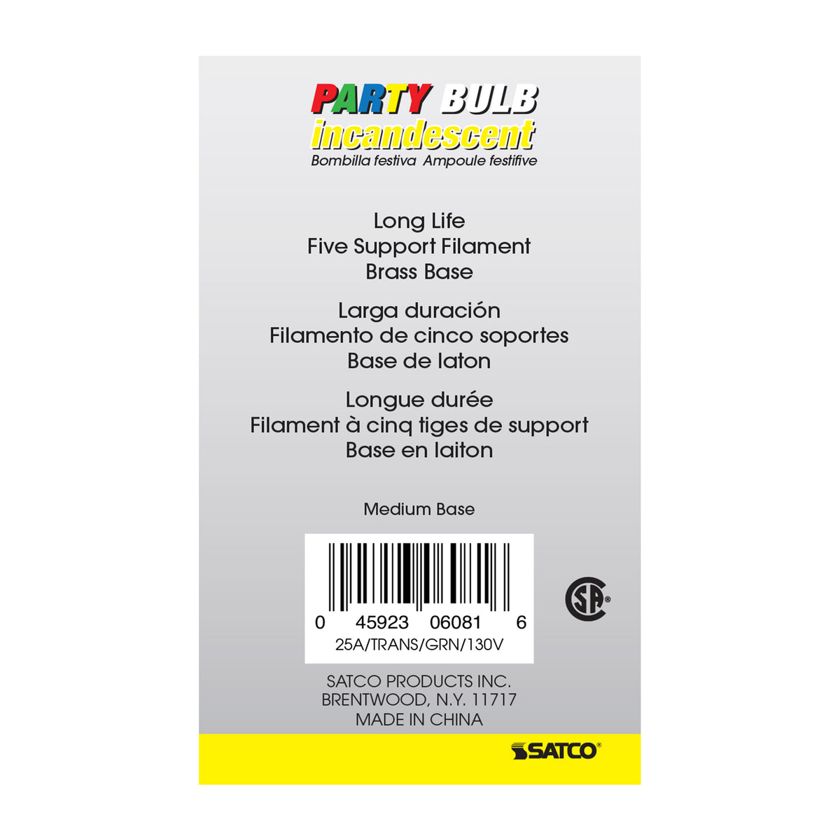 25 Watt A19 Incandescent - Transparent Green - 2000 Average rated hours - Medium base - 130 Volt