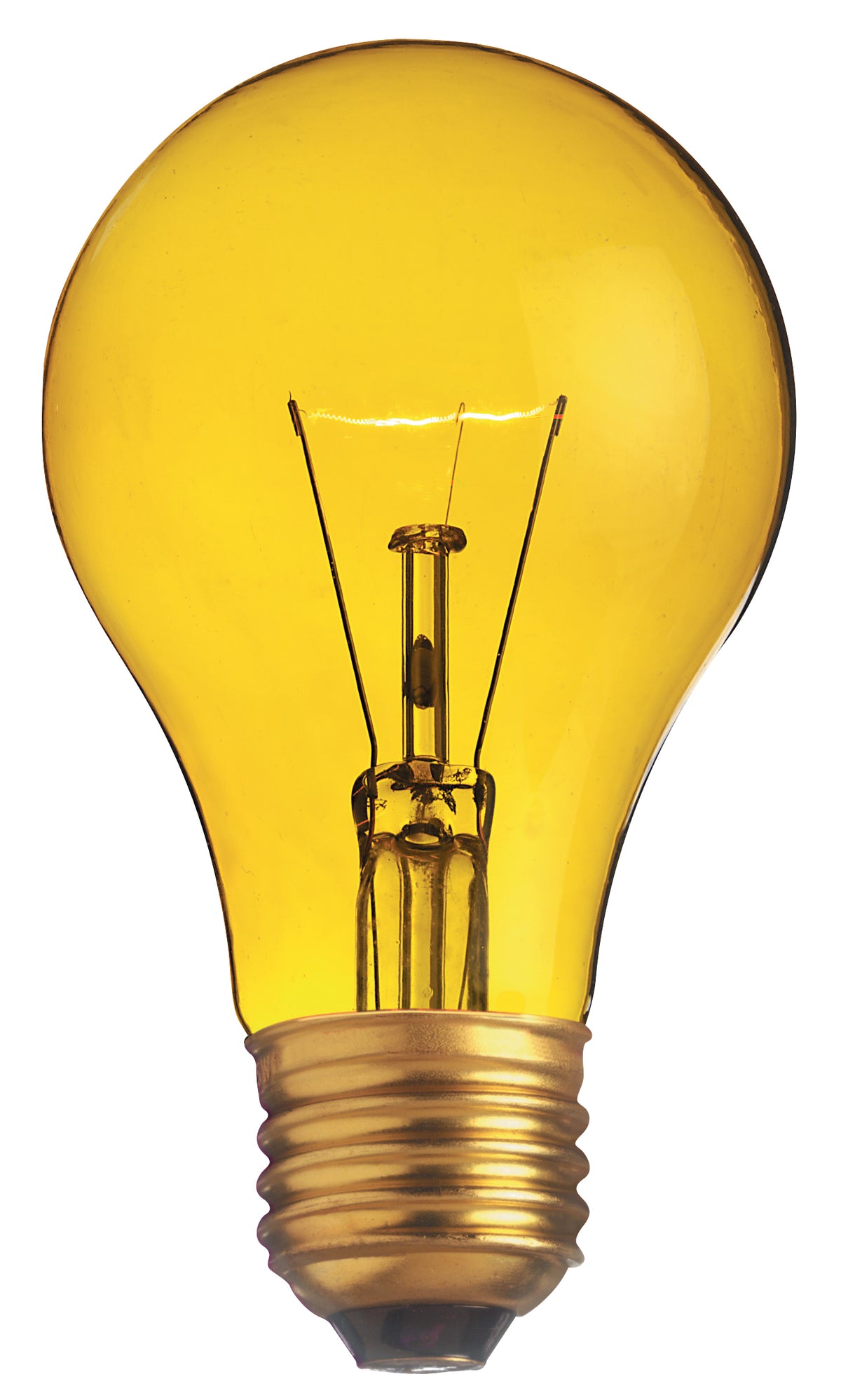25 Watt A19 Incandescent - Transparent Yellow - 2000 Average rated hours - Medium base - 130 Volt product image