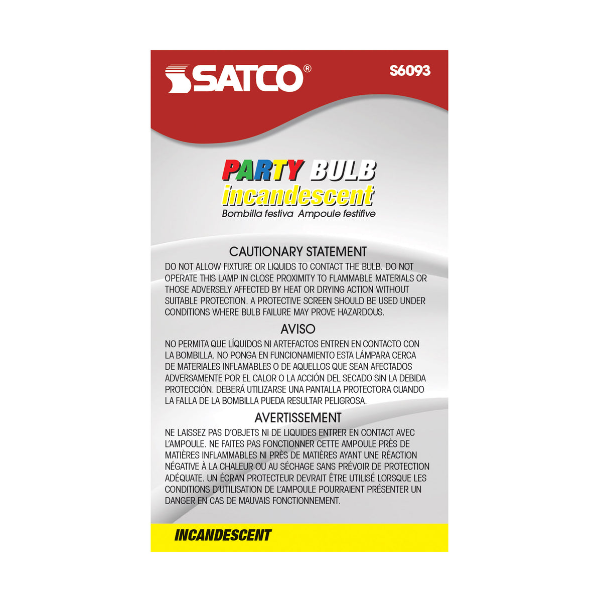 25 Watt A19 Incandescent - Ceramic Yellow - 1000 Average rated hours - 30 Lumens - Medium base - 130 Volt