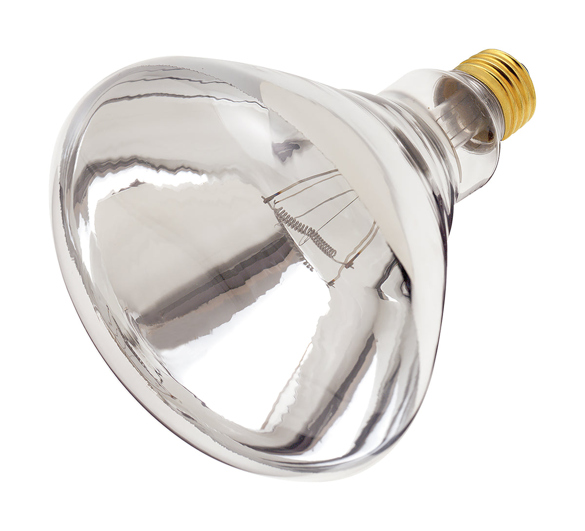 375 Watt R40 Incandescent - Clear Heat - 5000 Average rated hours - Medium base - 120 Volt - Shatter Proof bulb or fixture