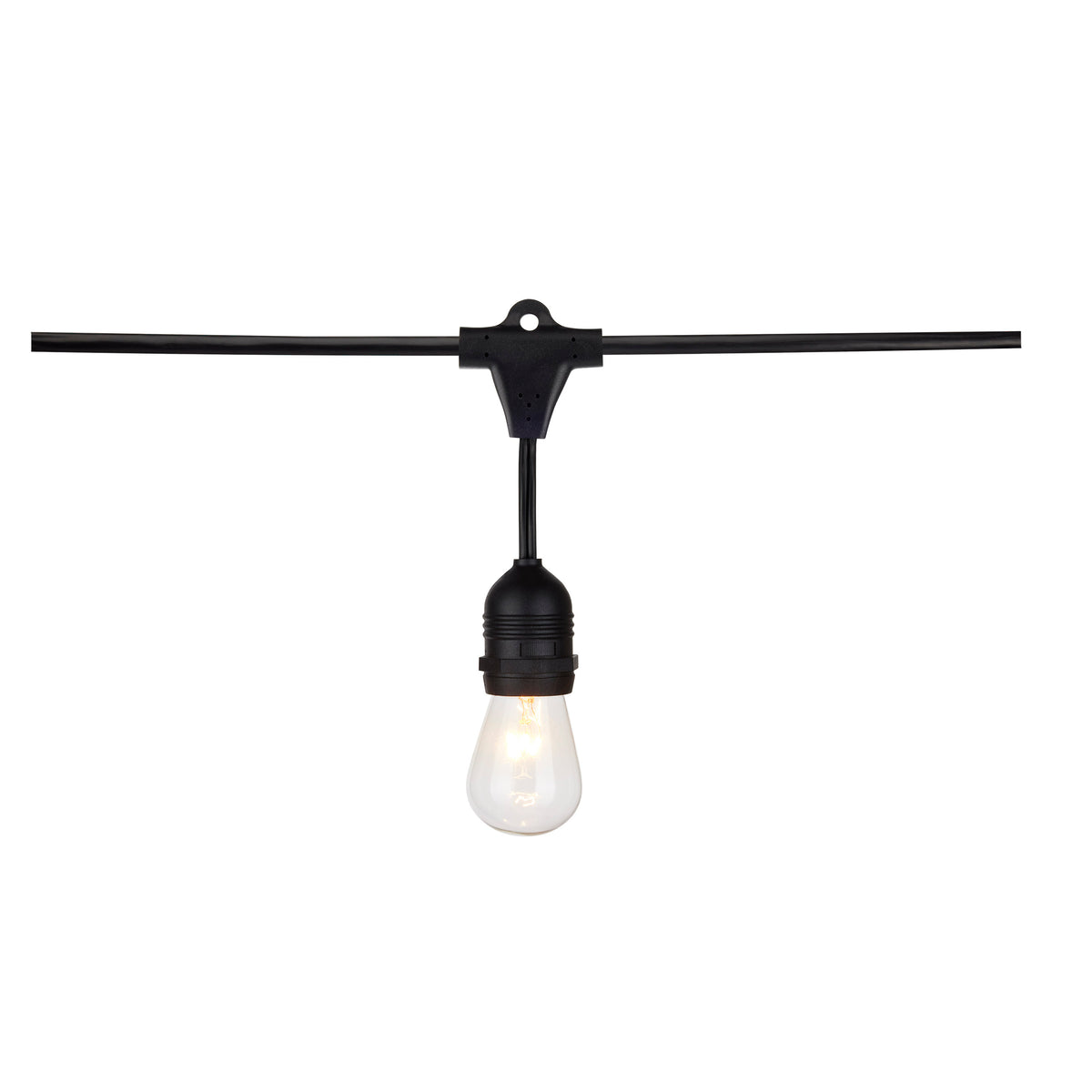 24Ft - Incandescent String Light - Includes 12-S14 bulbs - 120 Volts