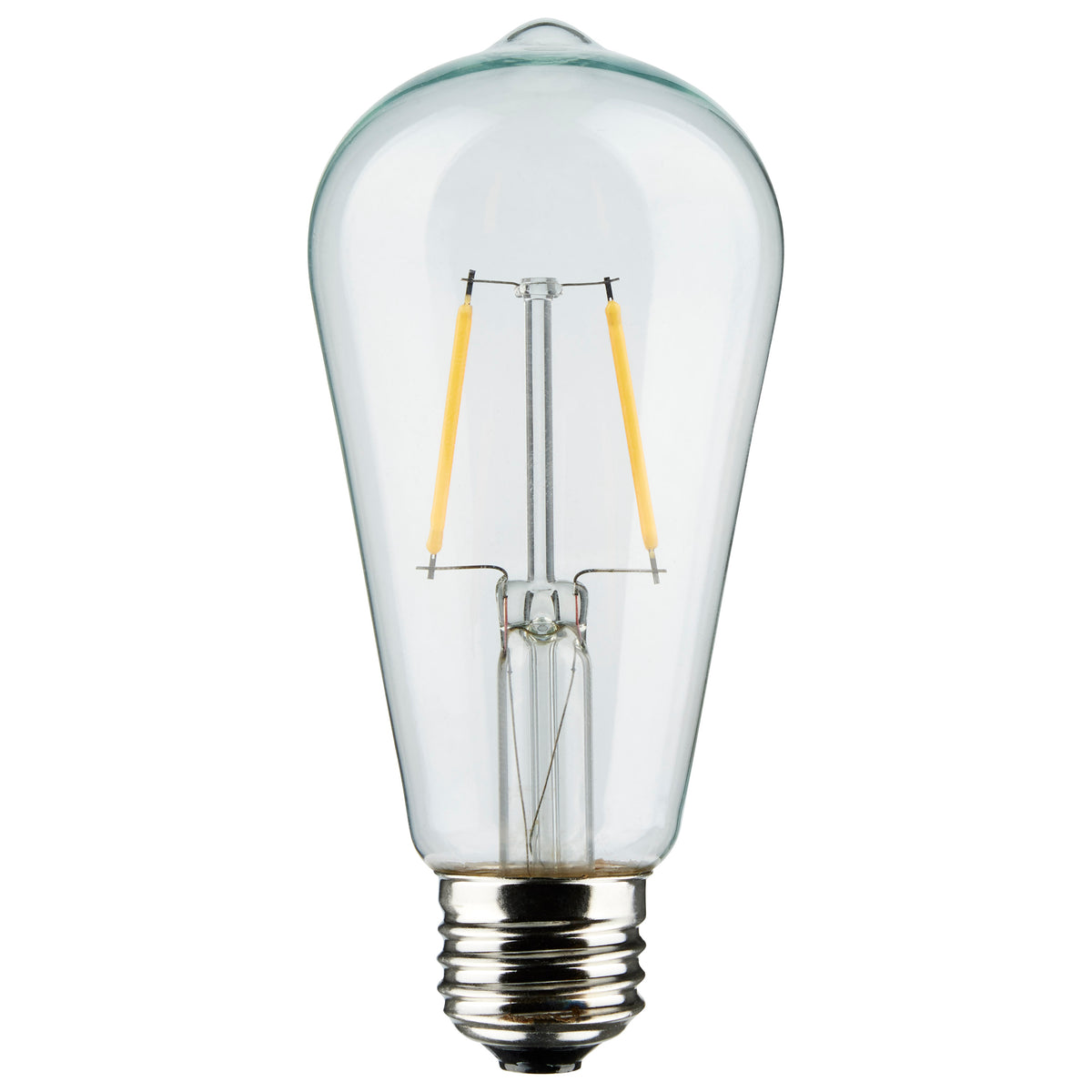 24Ft - LED String Light - 12 Vintage ST19 bulbs Included - 120 Volts