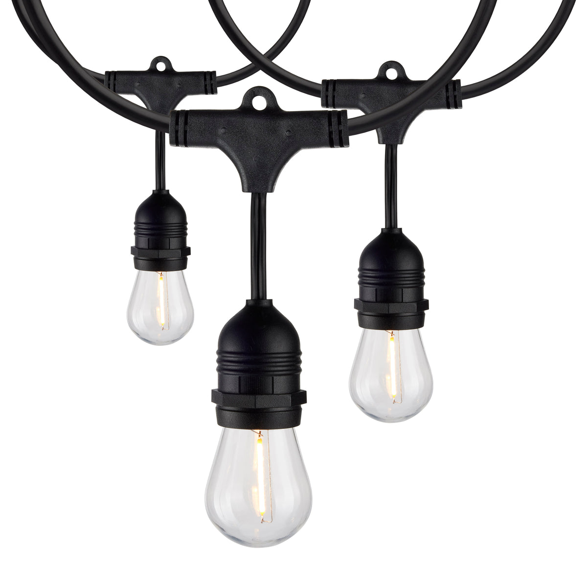 2 Pack - 24Ft - LED String Light - Includes 12-S14 bulbs - 2200K - 120 Volts bulb or fixture view